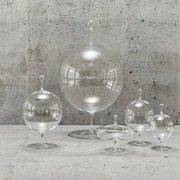 Бонбоньерка CANDY DISH II, диам 100 мм, высота 175 мм муслиновое стекло