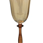 Набор бокалов для вина Cre Art Angelica-02, 6шт, янтарный, стекло, 180 мл, h.21