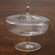 Бонбоньерка CANDY FLAT, муслиновое стекло, диам 118 мм выс 109 мм 0,06 cl