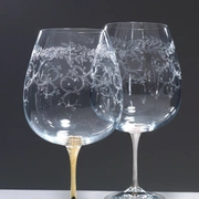 Набор бокалов для вина Cre Art Magnum Set, 2 шт, золото, серебро, H 26, стекло