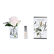 Бутон розы диффузор ROSE BUD Champagne pink, прозрачная ваза, 1 спрей 5 мл