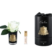 Бутон розы диффузор ROSE BUD GREEN, черная ваза, 1 спрей 5мл