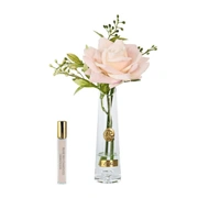 Диффузор роза SUMMER ROSE GOLD PINK CHAMPAGNE, розовый шампань, золотой декор, спрей 15 мл