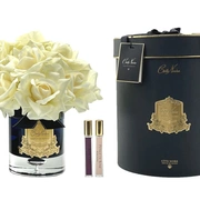 GRAND BOUQUET black glass champagneБольшой букет роз, 2 спрея по 10 мл, черная ваза, шампан