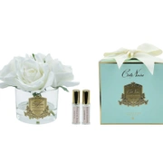 Букет из 5 роз FIVE ROSE white jade, цвет белый, 2 спрея по 5 мл