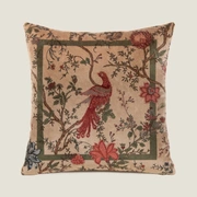 Подушка Frati BIRDS OF PARADISE BEIGE, бежевый, 50х50, велюр, полиэстер