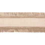 FRINGED EDGES RIBBON CRM/GLD Лента, край бахрома, кремовая с золотом шир 10см длина 5м