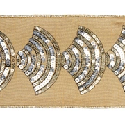 ART DECO RIBBON Лента ар деко золотая ширина 10 см длина 5м