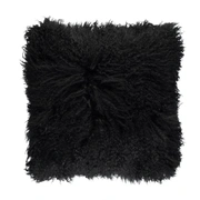 Tibetan Black Подушка мех тибетской козы 40x40, длина 10-15 см
