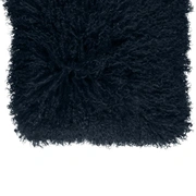 Tibetan NavyПодушка синяя мех тибетской козы 40x40, длина 10-15 см