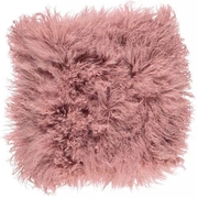 Tibetan Old Rose Подушка мех тибетской козы 40x40