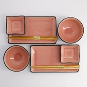 Подарочный набор Glassy Pink 8 предметов, фарфор