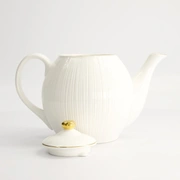 Чайник Nippon White Gold 24x16,5см, 1300мл, рисунок Lines, фарфор