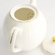 Чайник Nippon White Gold 24x16,5см, 1300мл, рисунок Lines, фарфор