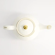 Чайник Nippon White Gold 24x16,5см, 1300мл, рисунок Lines, фарфор