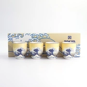 Набор Kawaii Hokusai 4 кружки 7x8см, 170мл