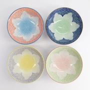 Набор Lily Flower 4 чаши 14,8x6,8см, 550мл, фарфор