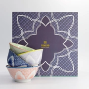 Набор Lily Flower 4 чаши 14,8x6,8см, 550мл, фарфор
