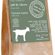 Шампунь LAIT CHEVRE твердый 60гр для придания шелковистости волосам, на органическом козьем молоке