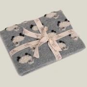 Плед детский LITTLE GREY SHEEP 75x100, шерсть 80% полиэстер 20%, 450гр