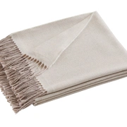 Плед COSY chanvre бежевый 130/170 шерсть меринос 100%, 220 г/м2