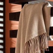 Плед COSY chanvre бежевый 130/170 шерсть меринос 100%, 220 г/м2