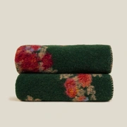 Плед MARY FLOWER GREEN 150x200 шерсть 55% полиэстер 45%, 1070г