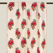 Плед MARY FLOWER WHITE 150x200 шерсть 55% полиэстер 45%, 1070г