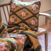 Плед Frati ROSE FLOWER SENAPE 150x190, шерсть 80% полиэстер 20%, 900г