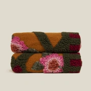 Плед Frati ROSE FLOWER SENAPE 150x190, шерсть 80% полиэстер 20%, 900г