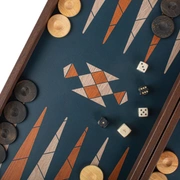 BACKGAMMONНарды, дерево, 48x26 см, печатный рисунок Бохо шик, ручная работа