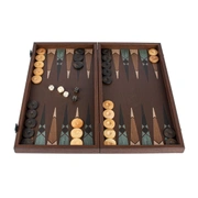 BACKGAMMONНарды, дерево, 48x26 см, печатный рисунок Арт-деко, ручная работа