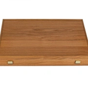 BACKGAMMONНарды с боковыми стойками, бирюзовый фон, пробка, 48x30 см ручная работа