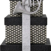 BOX NOEL Упаковочные подарочные коробки (цена за комплект из 3-х шт) 7,8x11,5x11,8cm;14x14x8,8cm;16,