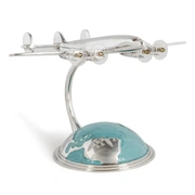 Самолет AUTHENTIC MODELS Constallation 21х26,5 Н.18см, авиационный алюминий, голубой