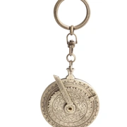 Брелок ночные часы Hemisferium Nocturnal Dial Key Ring диам 5 см толщина 6 мм, бронза