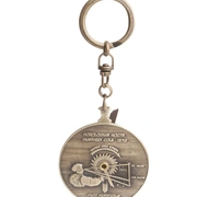 Брелок ночные часы Hemisferium Nocturnal Dial Key Ring диам 5 см толщина 6 мм, бронза