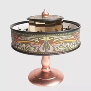 Праксиноскоп в стиле модерн Hemisferium Moderniste Copper Praxinoscope диам 20cm Н 22 см, дерево