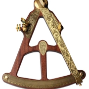 Секстант Hemisferium Sextant 27,5х6,5 Н 32 см, бронза