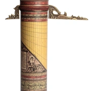 Часы вертикальные Hemisferium Vertical Cylindrical Dial диам 6,5 Н 25,5 см, бронза