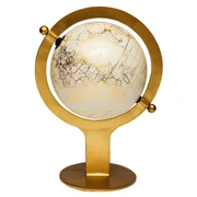 WORLDГлобус, белый с золотом, D27x38h