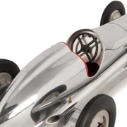 Гоночная машина Indianopolis AUTHENTIC MODELS 31х13 Н 9см, цвет серебро с красным, авиационный алюми