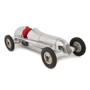 Гоночная машина Indianopolis AUTHENTIC MODELS 31х13 Н 9см, цвет серебро с красным, авиационный алюми