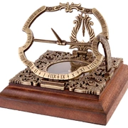 Солнечные часы Hemisferium Equatorial Augsburg Sundial 10х10 Н 10см, бронза
