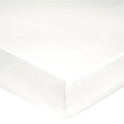 Простынь на резинке JERSEY BLANC 140/190 до 160/220 выс 30-40 см белый трикотаж 97 % хлопок 3%