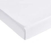 Простынь на резинке JERSEY BLANC 140/190 до 160/220 выс 30-40 см белый трикотаж 97 % хлопок 3%