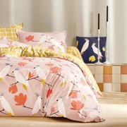 Постельное бельё LOVE BIRDS PETAL пододеяльник 155х200 простынь 180х290 наволочка 50х75*2шт