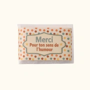 Мыло твердое MERCI Pour ton sens de l'humour, 50 гр, нежный аромат