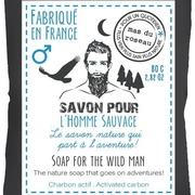 Мыло HOMME SAUVAGE 100 гр, для мужчин, активированный уголь