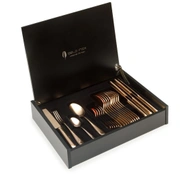 BELO 9 ROSE GOLD 36столовые приборы, сталь 18/10, розовое золото 24К, 24 шт. (6 ложек + 6 вилок +
